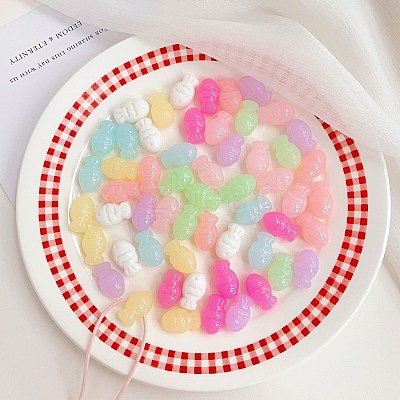 Opaque Acrylic Beads OACR-H038-36-1