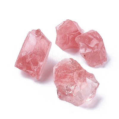 Cherry Quartz Glass Beads G-F621-17-1