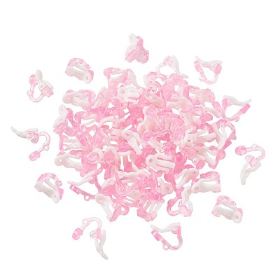 Plastic Clip-on Earring Findings FIND-Q001-02-1