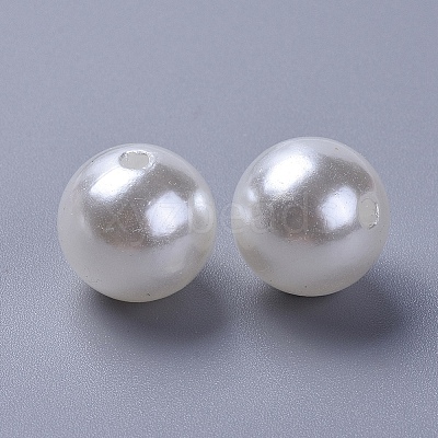 Imitation Pearl Acrylic Beads PL612-22-1
