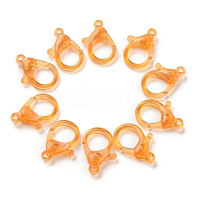Transparent Plastic Lobster CLaw Clasps KY-H005-A03-1