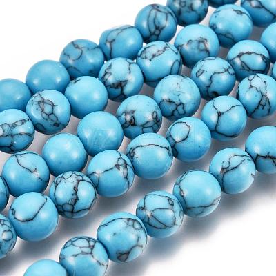Synthetic Turquoise Beads Strands Z0NDC012-1-1