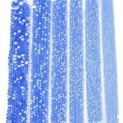 Transparent Glass Beads Strands LS-EGLA-A044-T1mm-MB14-1