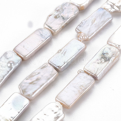Natural Keshi Pearl Beads Strands PEAR-S020-D03-1
