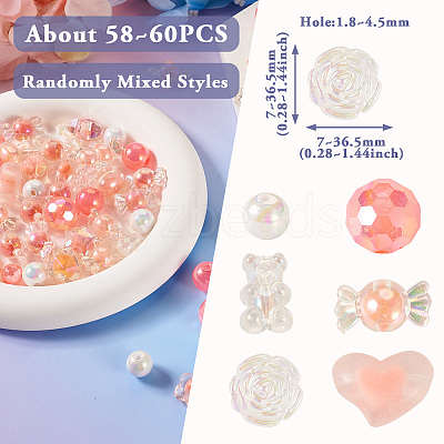 Acrylic Beads MACR-TA0001-87G-1