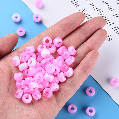 Acrylic European Beads MACR-S375-002B-03-1