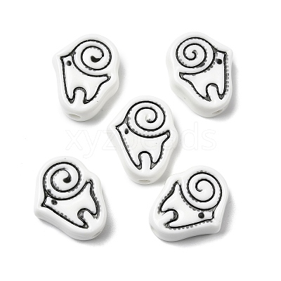 Handmade Porcelain Beads PORC-Z004-01F-1