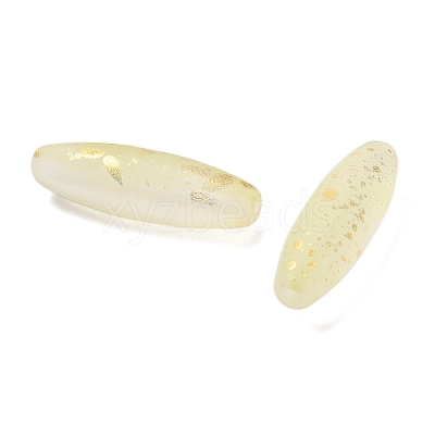 Frosted Glass Beads FGLA-L001-001B-1