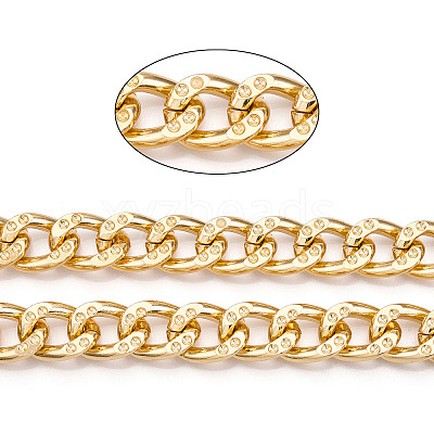 Aluminum Grooved Curb Chains CHA-N003-29KCG-1