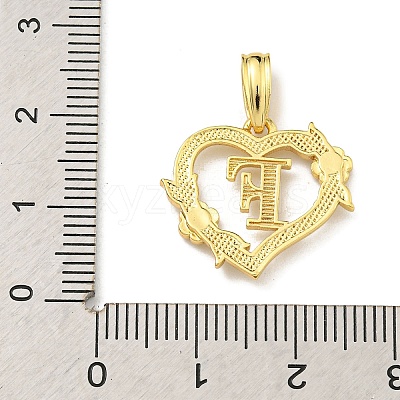 Heart Brass Pendants KK-I714-04G-F-1