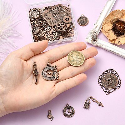 1 Bags Tibetan Style Alloy Pendants FIND-SC0018-06R-1