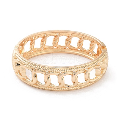 Alloy Wide Hinged Bangles BJEW-C058-03B-G-1