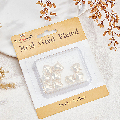 10Pcs Rack Plating Brass Pendants KK-BBC0011-20-1
