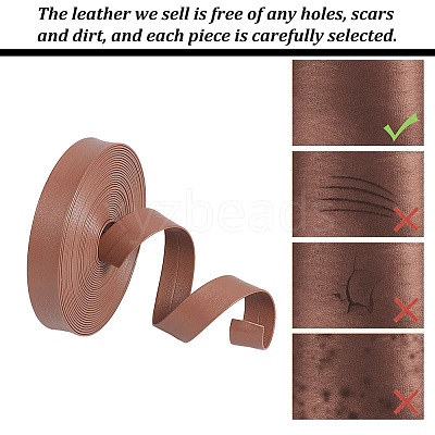 5M Flat PU Imitation Leather Cord LC-WH0009-09B-1