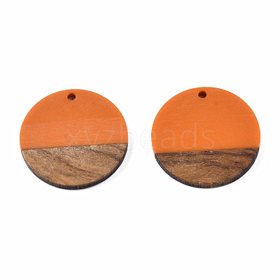 Resin & Wood Pendants RESI-S358-02B-27-1