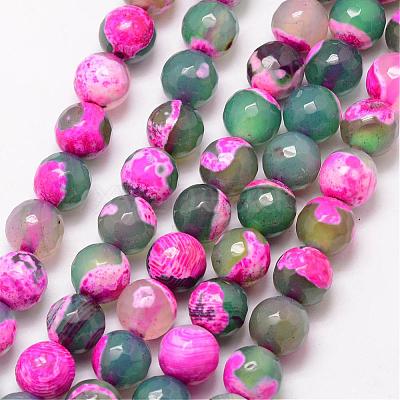 Natural Fire Crackle Agate Bead Strands G-K166-06F-8mm-12-1