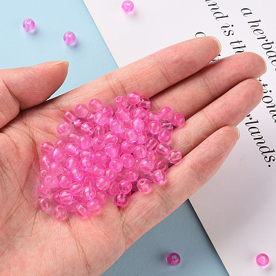 Transparent Acrylic Beads LS-MACR-S370-A6mm-708-1