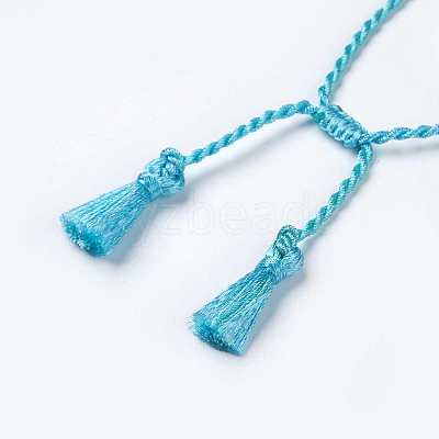 Polyester DIY Braided Bracelet Making MAK-K018-A05-1