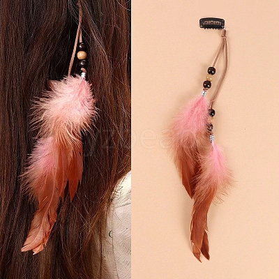 Feather Snap Hair Clips PW-WG12761-03-1