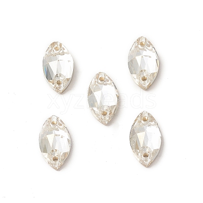 Horse Eye Shape Sew on Rhinestone GLAA-A024-03D-1