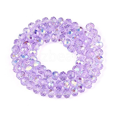 Transparent Glass Beads Strands LS-EGLA-N016-6mm-03-1