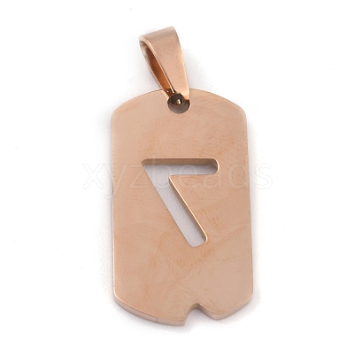 Ion Plating(IP) 304 Stainless Steel Pendants STAS-O127-C07-1