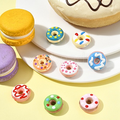 8Pcs 8 Styles Handmade Porcelain Enamel Beads PORC-YW0001-63-1