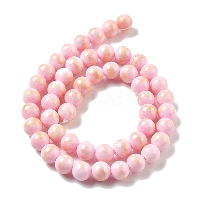 Natural Mashan Jade Beads Strands G-A255-A01-01B-1
