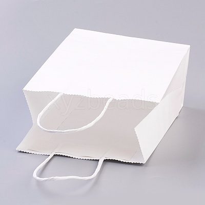 Pure Color Kraft Paper Bags AJEW-G020-D-03-1