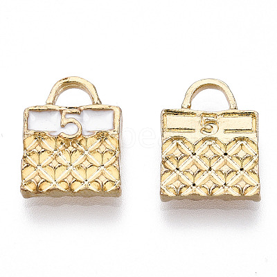 Rack Plating Alloy Enamel Charms ENAM-T011-119-1