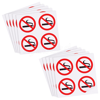 PVC Self-Adhesive No-smoking Warning Stickers STIC-WH0003-017B-1