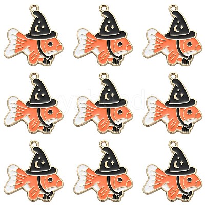 20Pcs Alloy Enamel Pendants ENAM-CJ0004-34-1