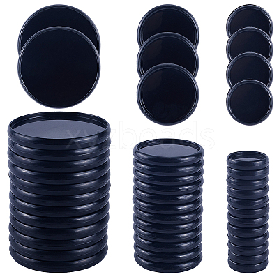 36Pcs 3 Styles Plastic Loose Leaf Ring Round Binder Discs DIY-CP0010-96B-1