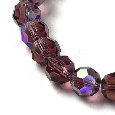 Electroplate Transparent Glass Beads Strands EGLA-A035-T8mm-L13-1