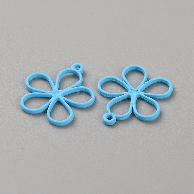 Hollow Out Spray Painted Alloy Pendants FIND-WH20008-19E-1