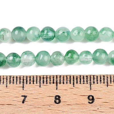 Dyed Natural White Jade Beads Strands G-T140-4mm-A06-1