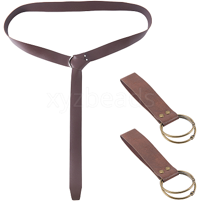 1Pc PU Leather Wrap Around Chain Belts AJEW-CL0003-70A-1
