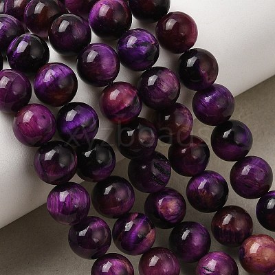 Grade AB Natural Tiger Eye Beads Strands G-B133-A02-8MM-04-1