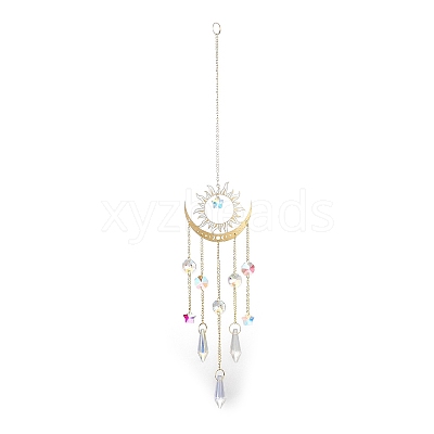 Brass Big Pendant Decorations LS-HJEW-M005-04C-G-1