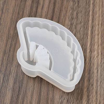 Fan Pendant DIY Silhouette Silicone Molds DIY-Z040-01D-1