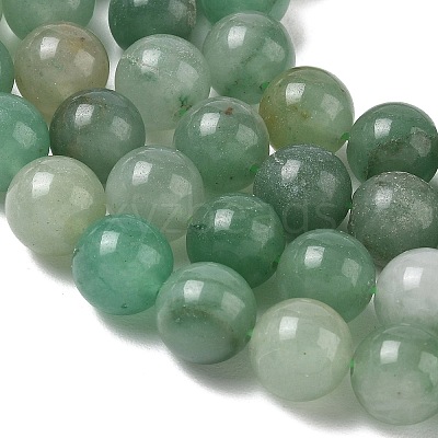 Natural Green Aventurine Beads Strands G-E380-02-6mm-1