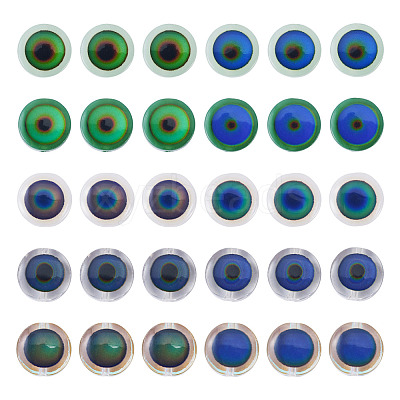 50Pcs 5 Colors Glass Beads GLAA-TA0003-80-1