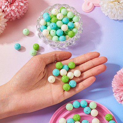 Opaque Acrylic Beads OACR-TAC0014-06D-1