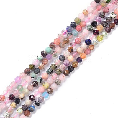 Natural Mixed Stone Faceted Beads Strands G-K311-46C-1
