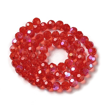 Electroplate Transparent Glass Beads Strands LS-EGLA-A035-T8mm-L01-1