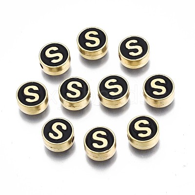 Alloy Enamel Beads ENAM-N052-006-02S-RS-1
