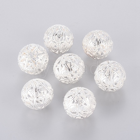 Round Filigree Beads E144Y-S-1