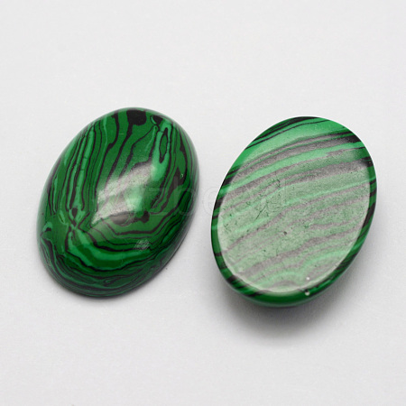 Synthetic Malachite Cabochons X-G-D860-A11-1