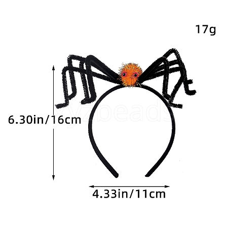 Halloween Spider Cloth Hair Bands PW-WG06D18-03-1