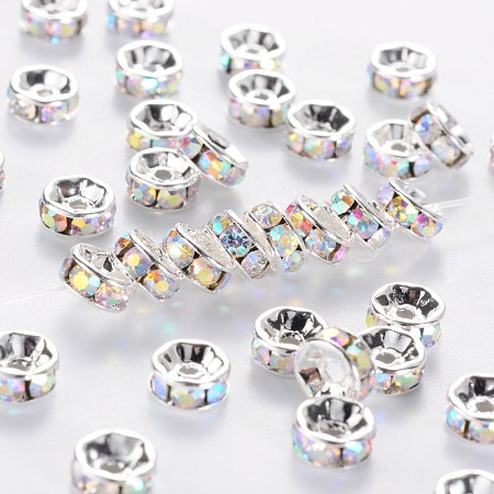 Rhinestone Spacer Beads RB-B001-2-1